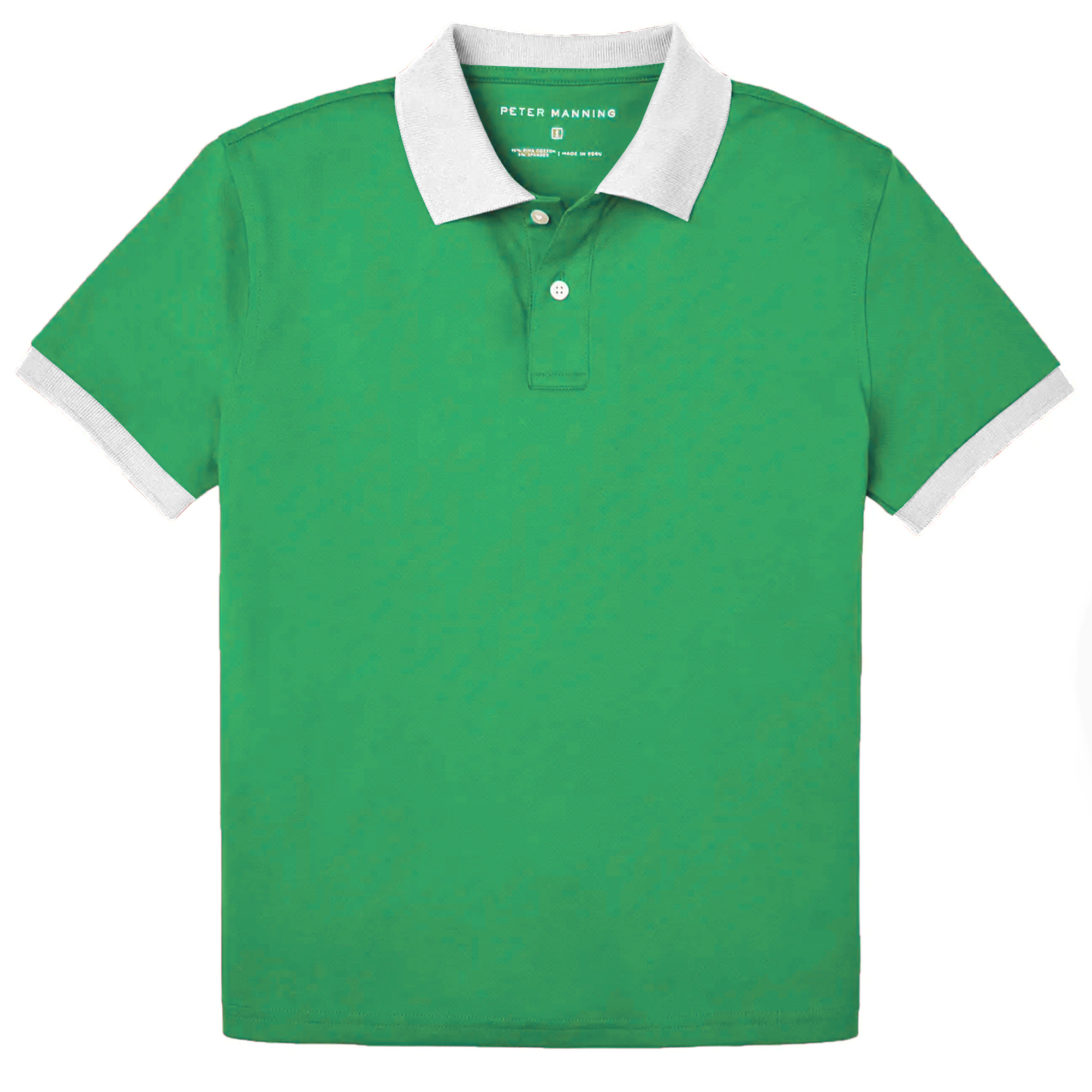 James Polo Shirt - Green Tipped