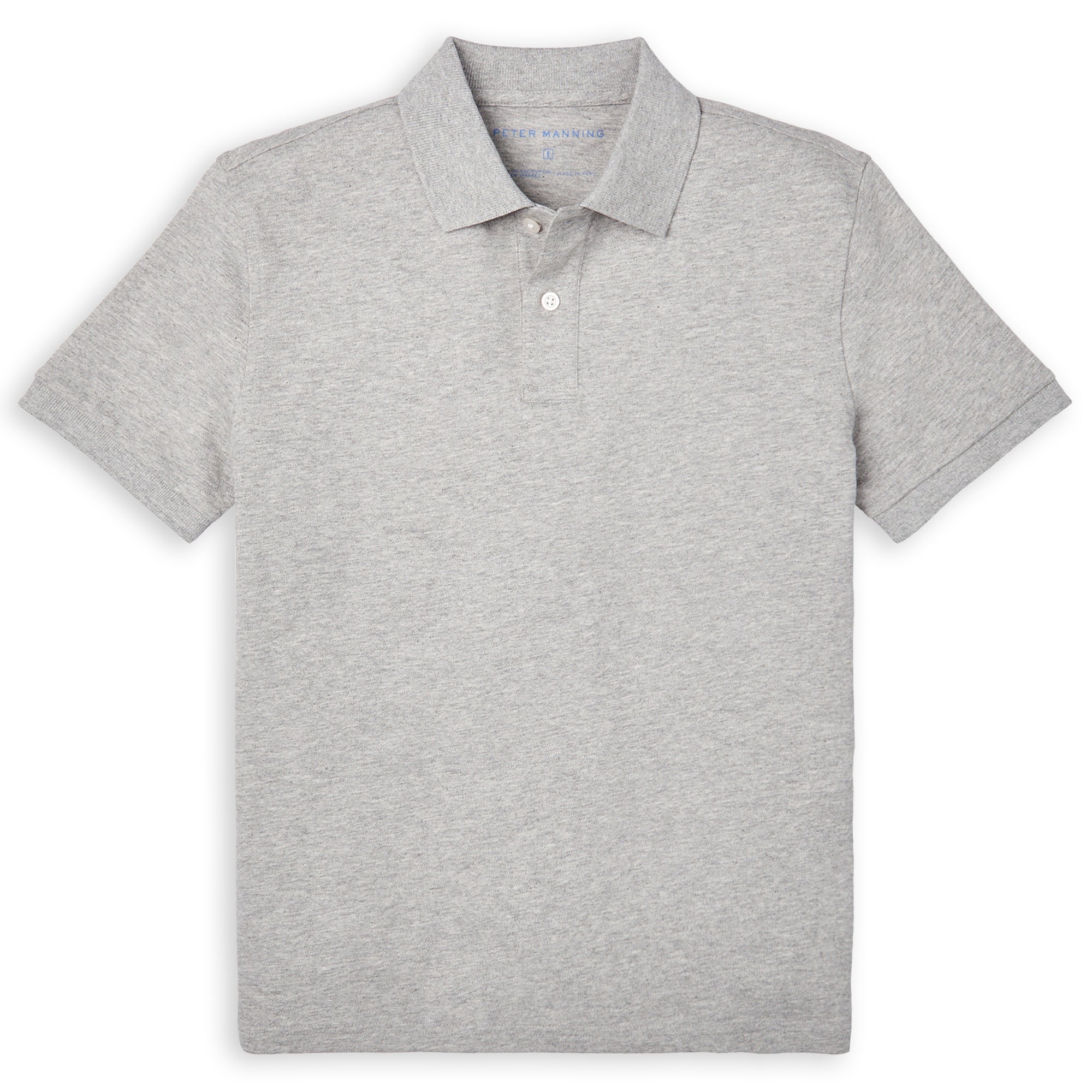 James Polo Shirt Heather Grey Peter Manning: Quality Clothes