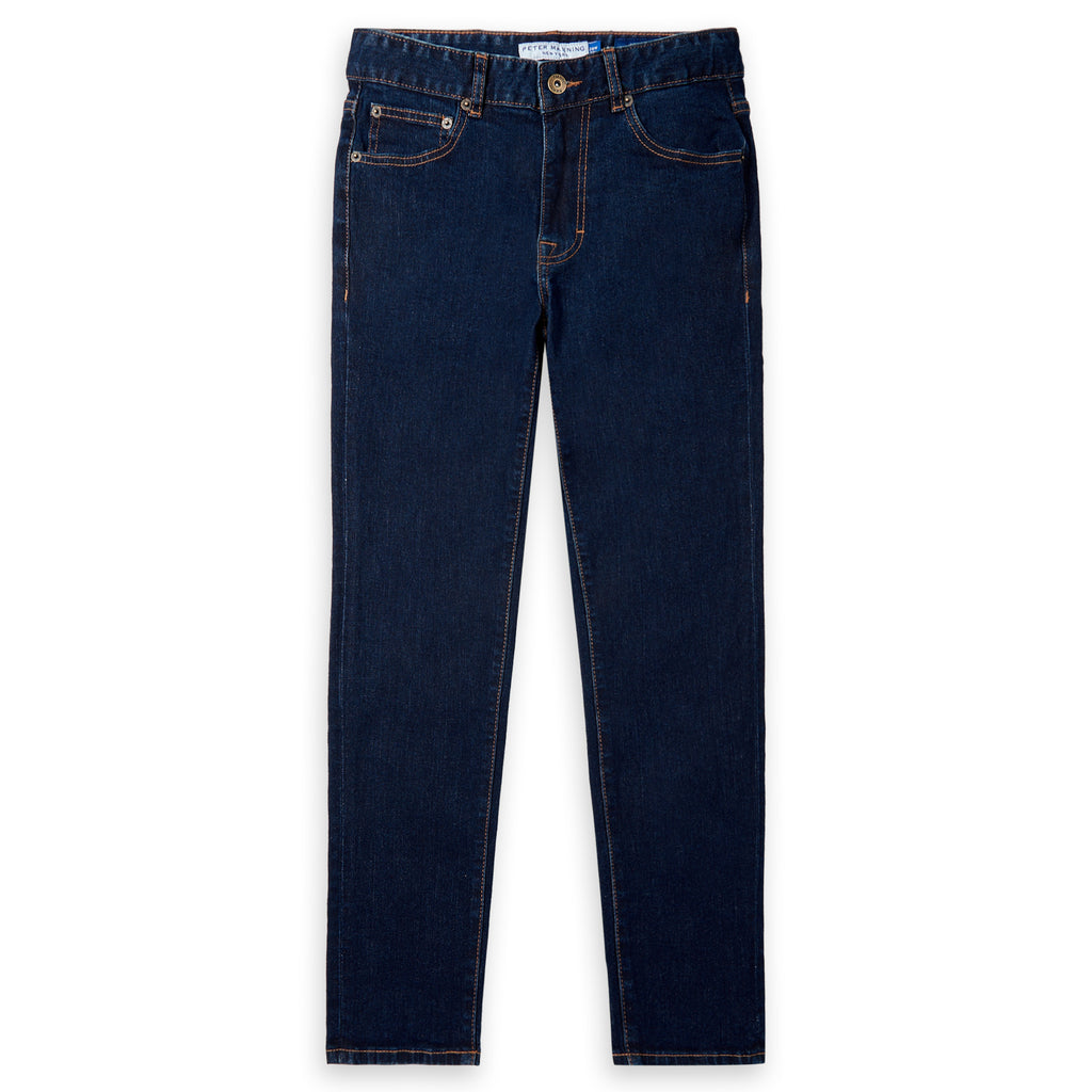 The Best Travel Jeans for Men | Selvedge Dark Indigo | Made in the USA -  Aviator