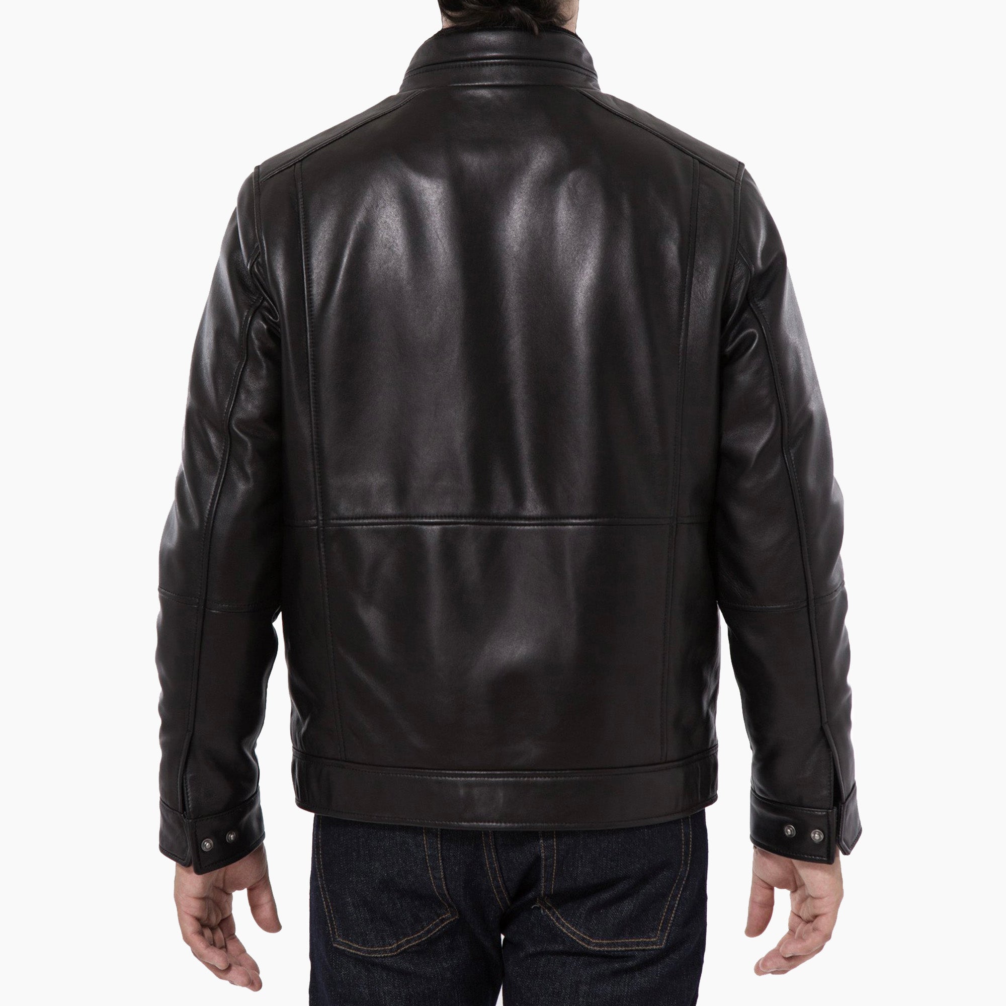 Lambskin Leather Jacket - Black