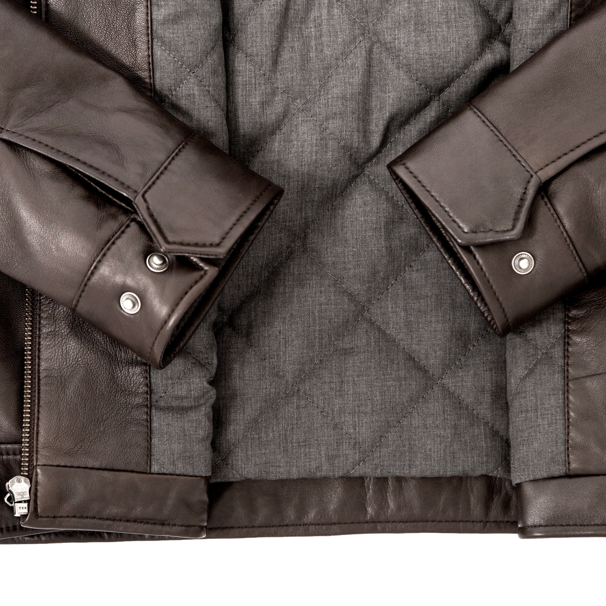 Lambskin Leather Jacket - Brown