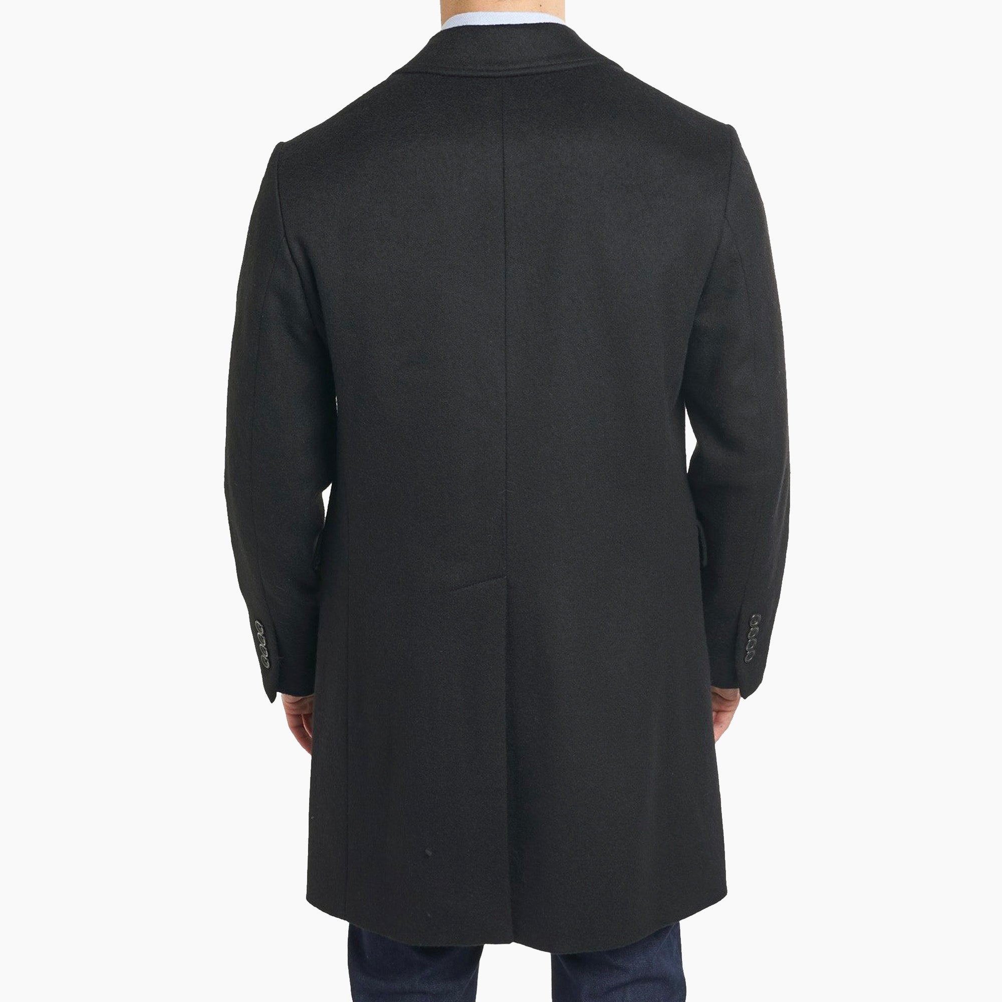 Fulton Wool Cashmere Topcoat - Black