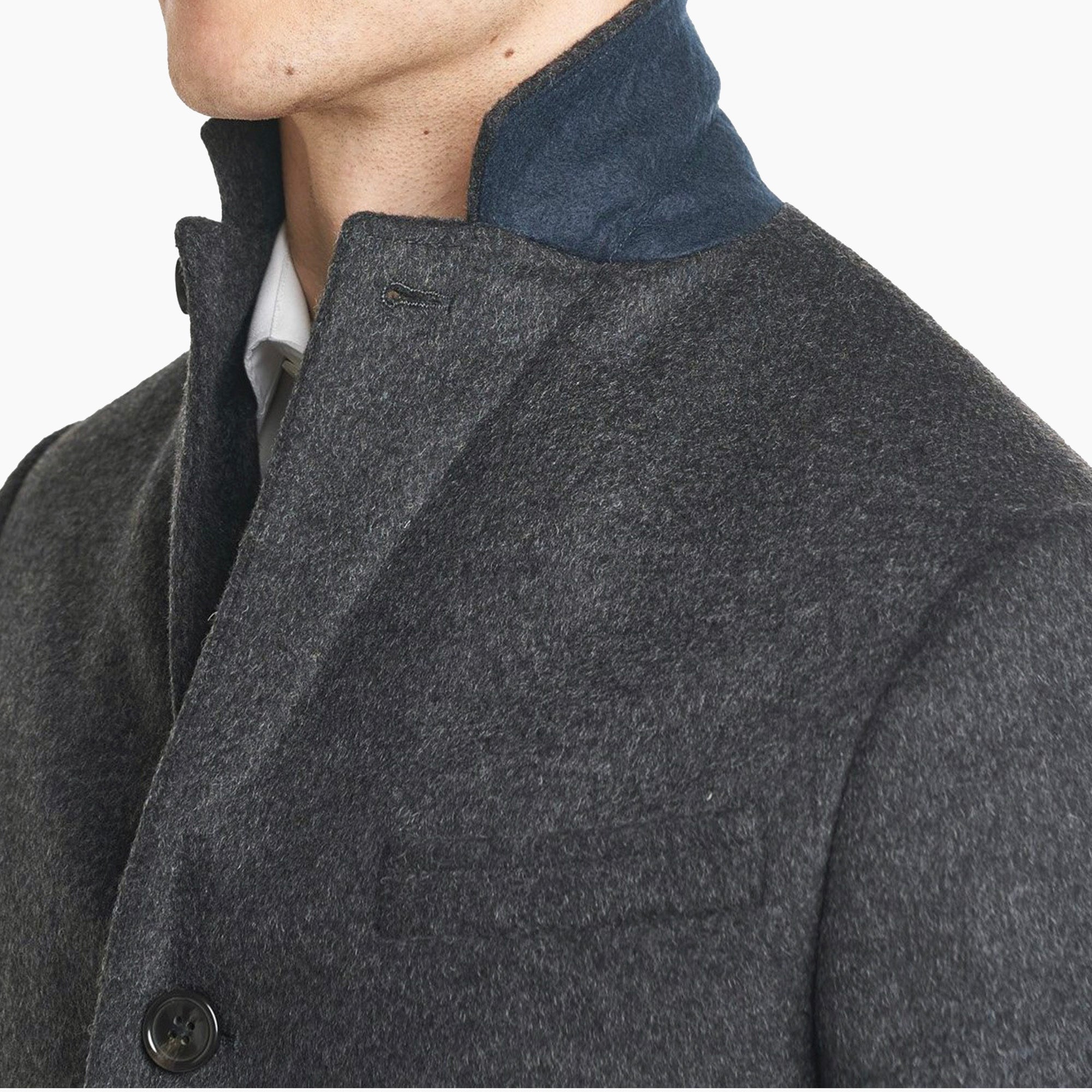 Fulton Wool Cashmere Topcoat - Charcoal