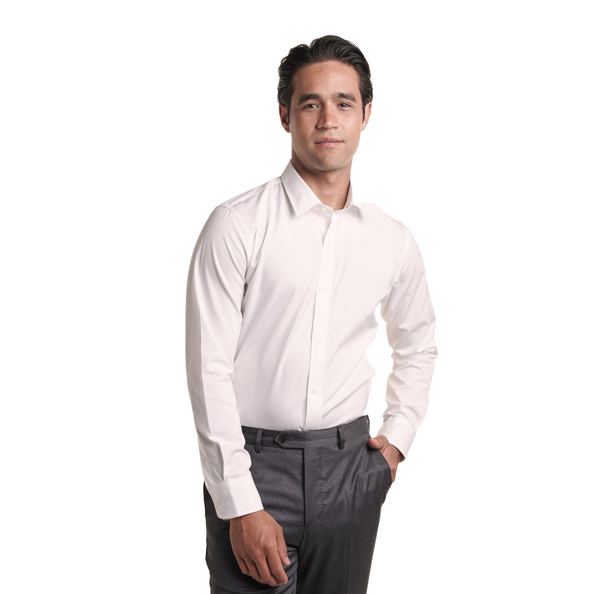 Premium Dress Shirt Standard Fit - White