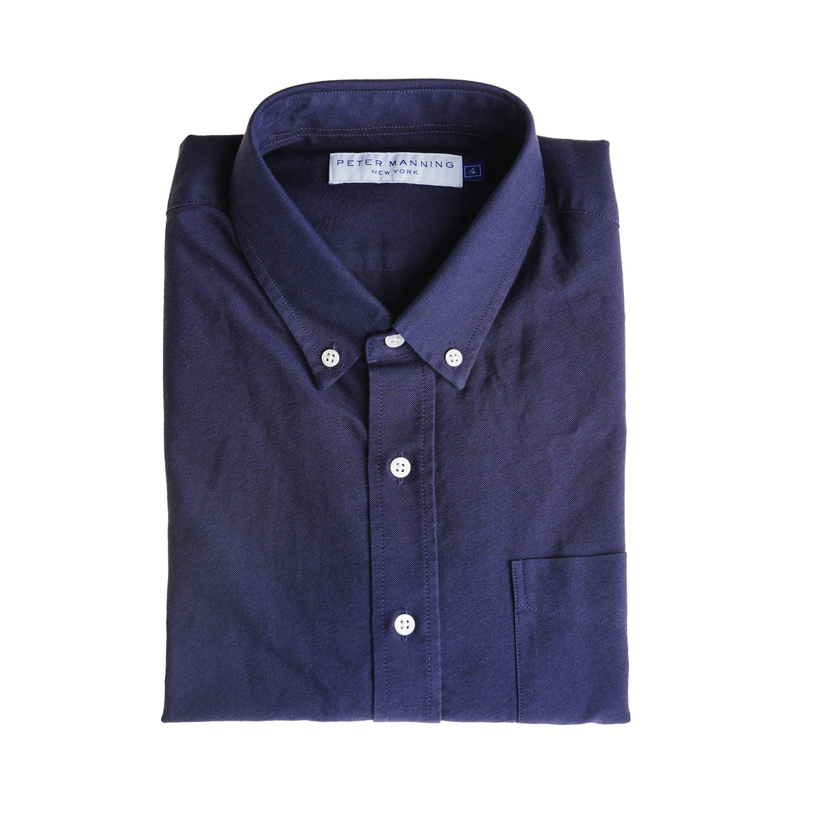 Weekend Oxford Standard Fit, Navy | Peter Manning NYC