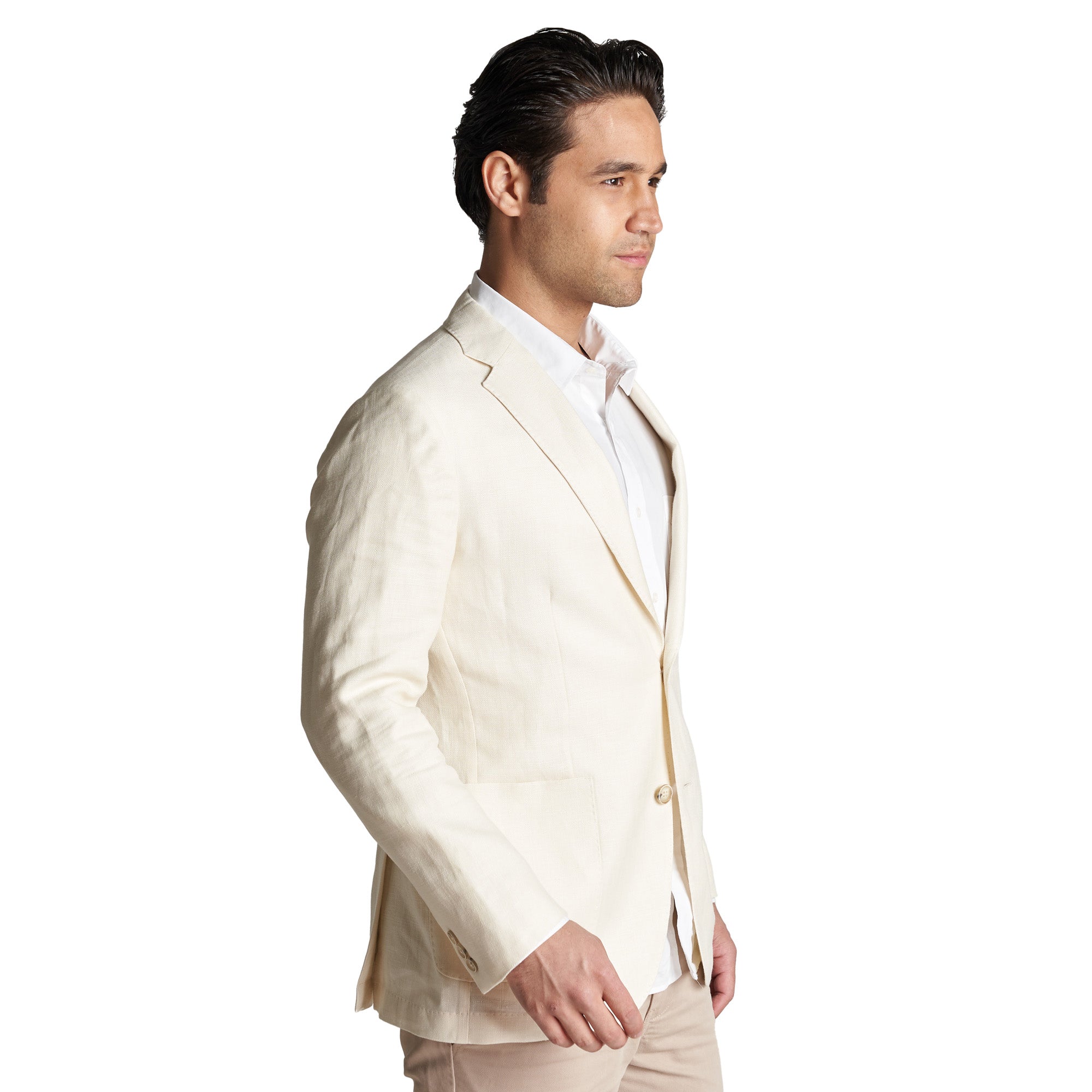 Unstructured Linen Jackets - Stone