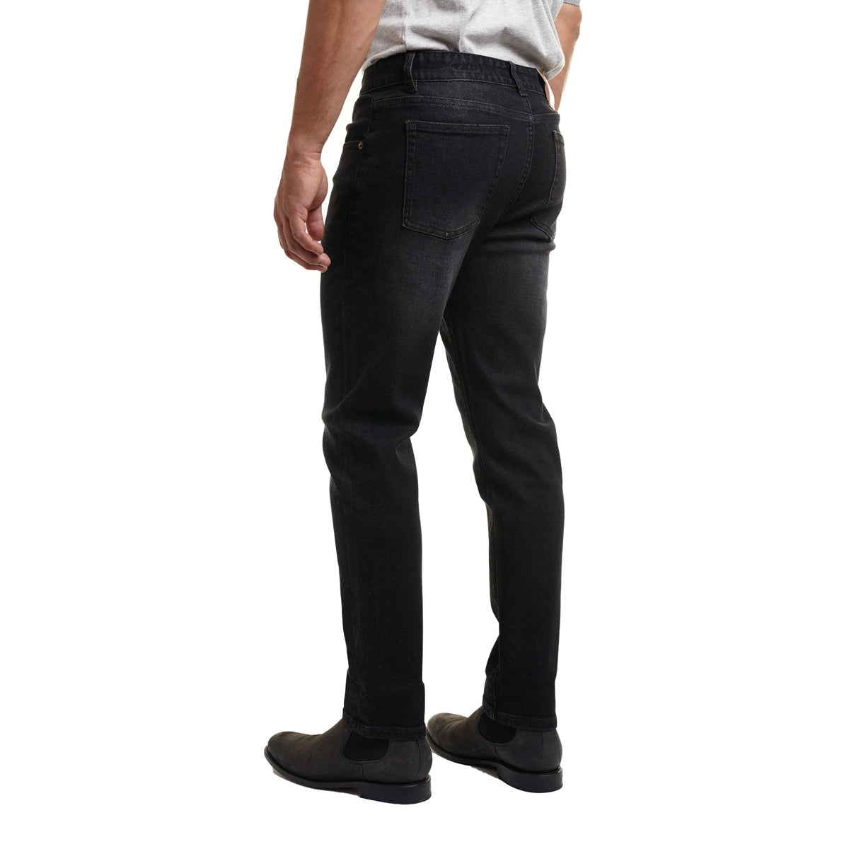 Original Johnny Stretch Jeans Standard Fit, Black | Peter Manning NYC