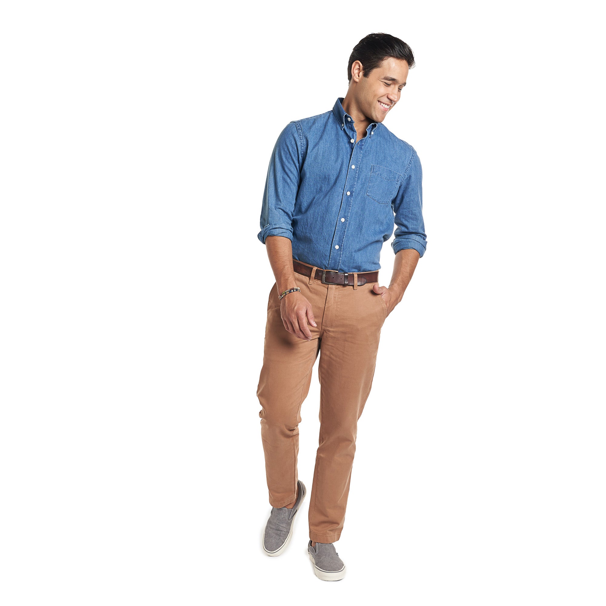 Standard Fit Chinos - Tobacco