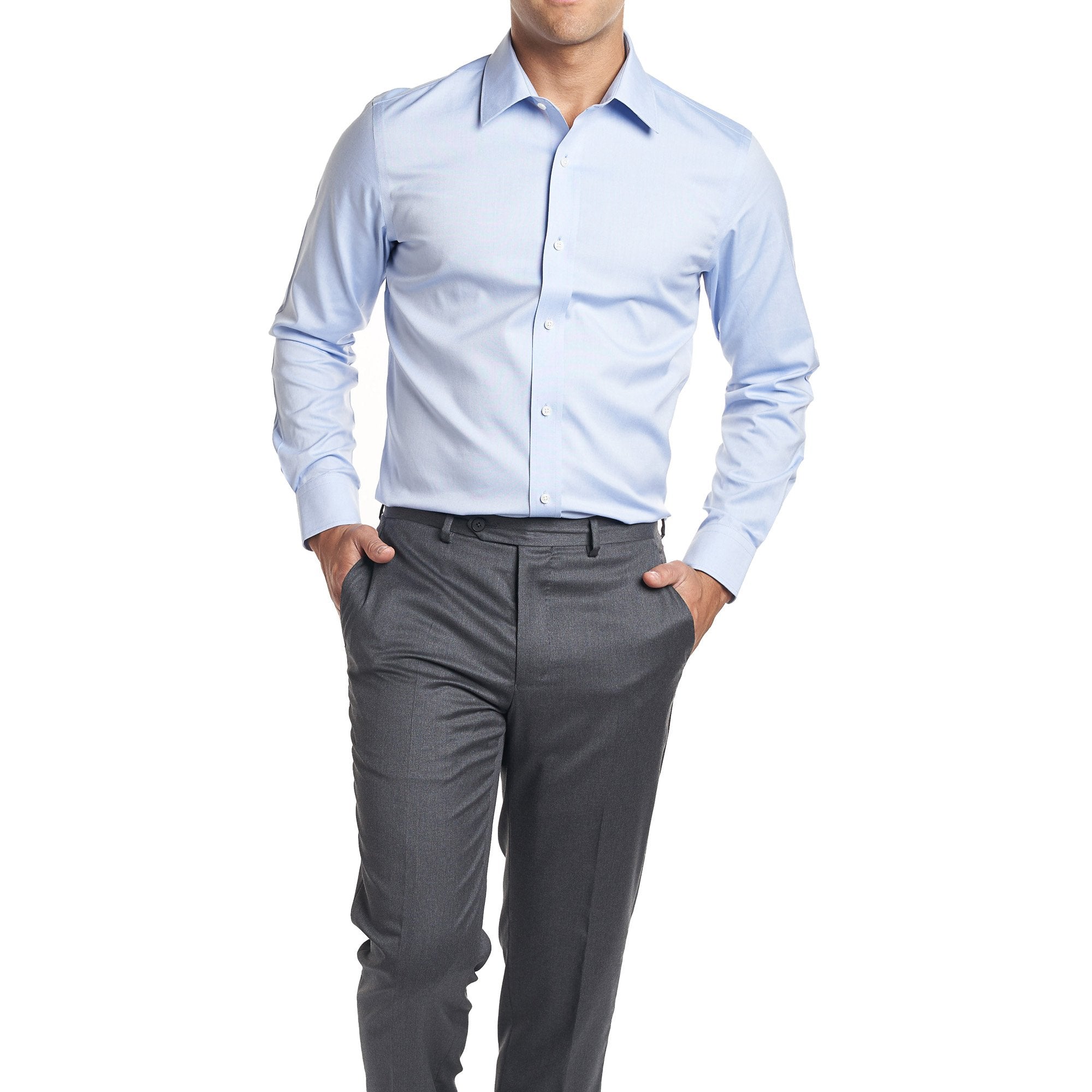 Easy Care Dress Shirt Slim Fit - Blue Easy Care Dress Shirt Slim Fit - Blue