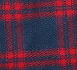 Navy red flannel