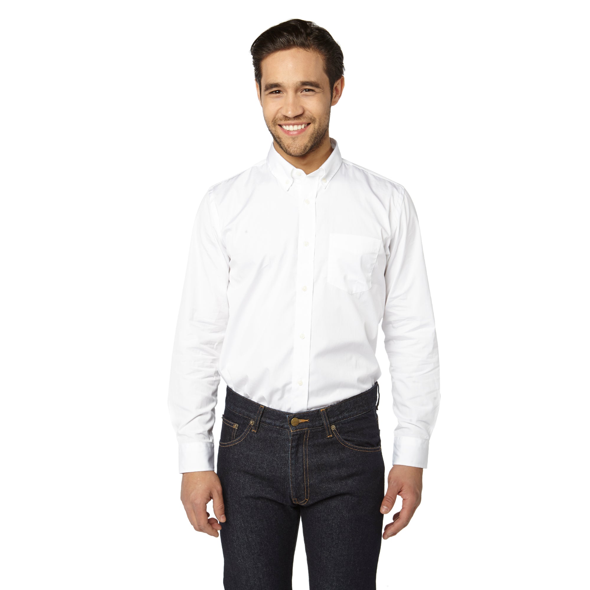 Everyday Stretch Oxford Standard Fit -  White