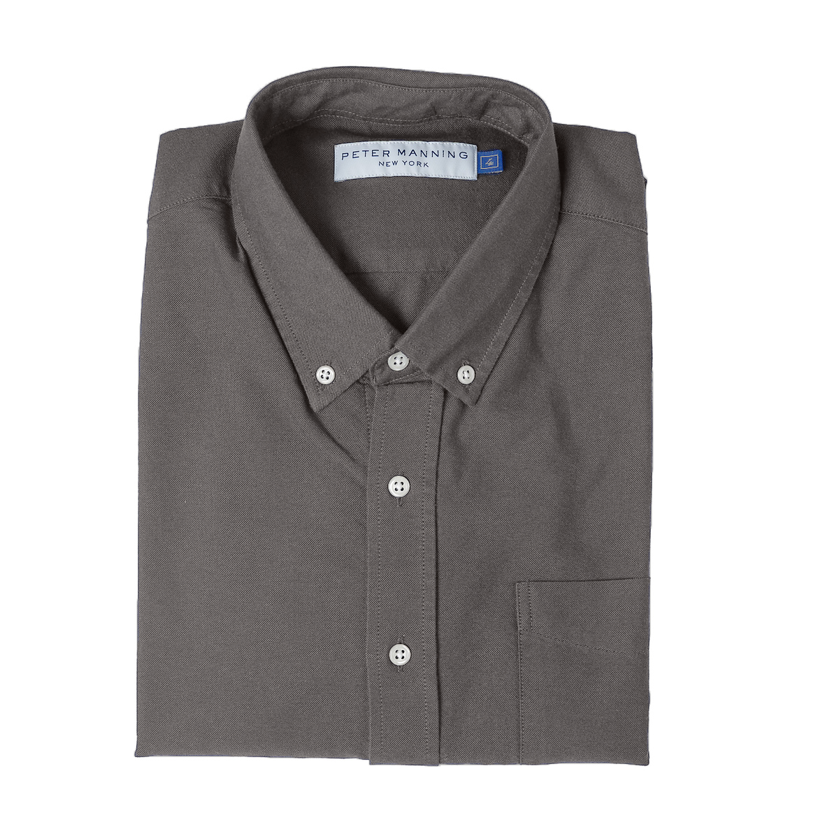 Weekend Oxford Slim Fit, Charcoal | Peter Manning NYC