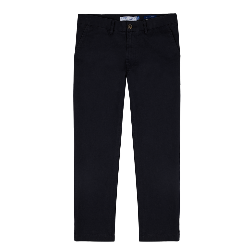 Standard Fit Chinos, Black | Peter Manning NYC