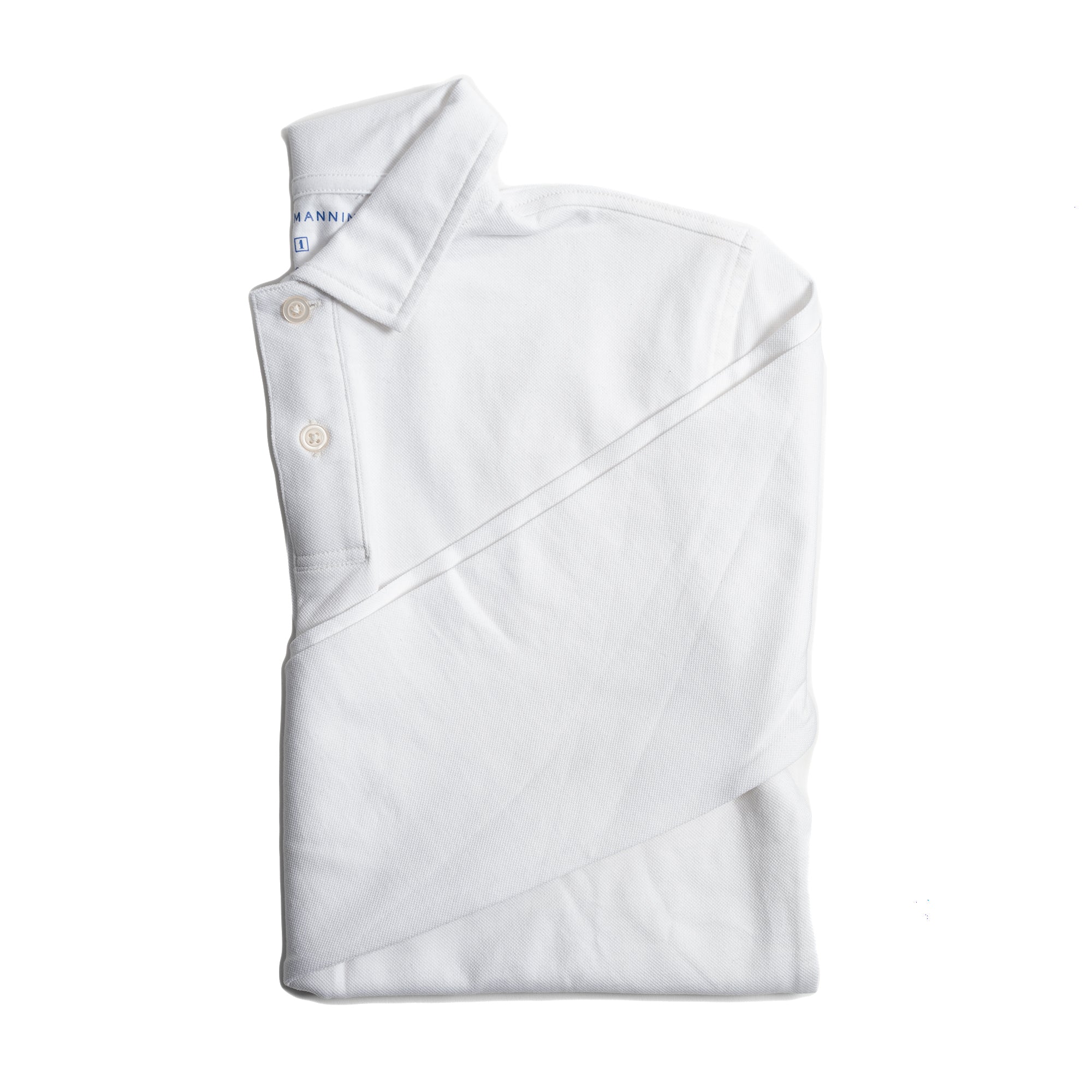 Long Sleeve Polo - White